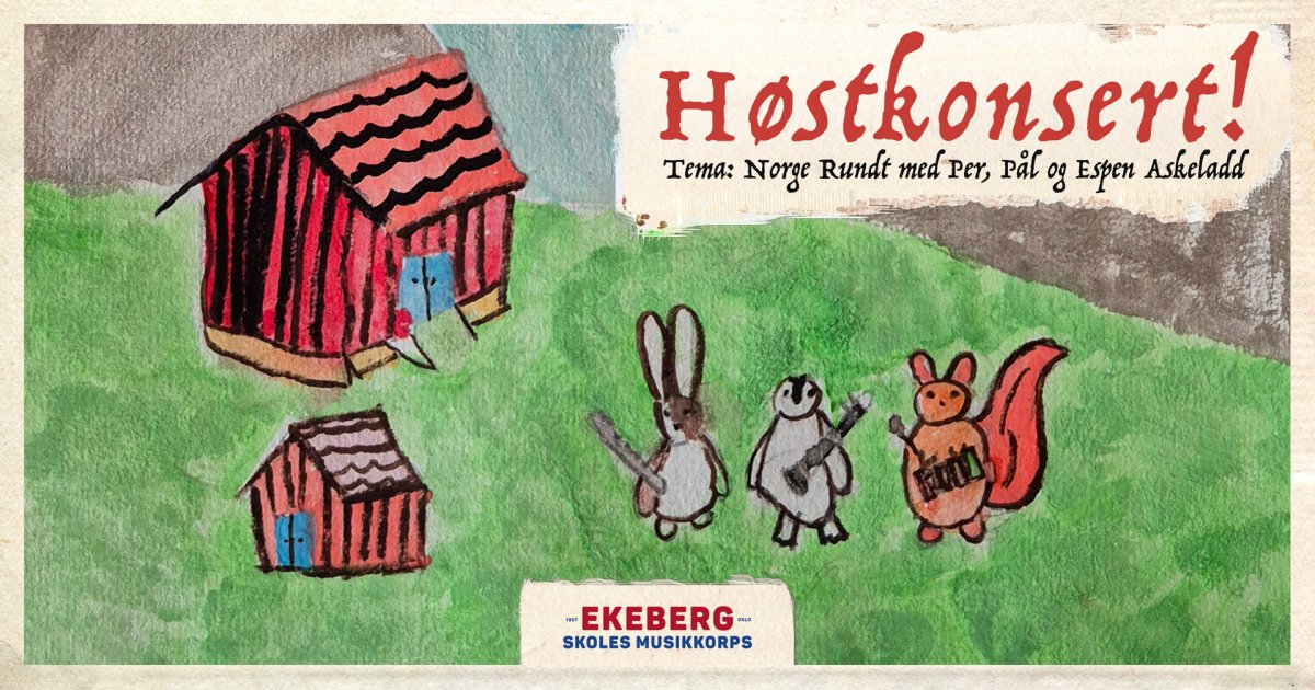 Velkommen til konsert søndag 26. oktober!